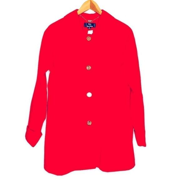 𝅺dennis by Dennis Basso Red & Gold Jacket - Picture 1 of 12